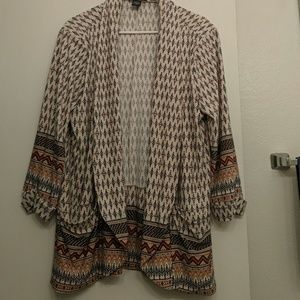 Tribal blazer with pockets
